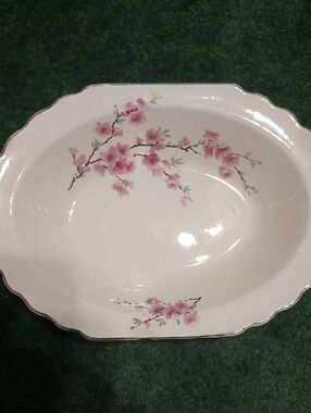 USA China Floral Serving Bowl